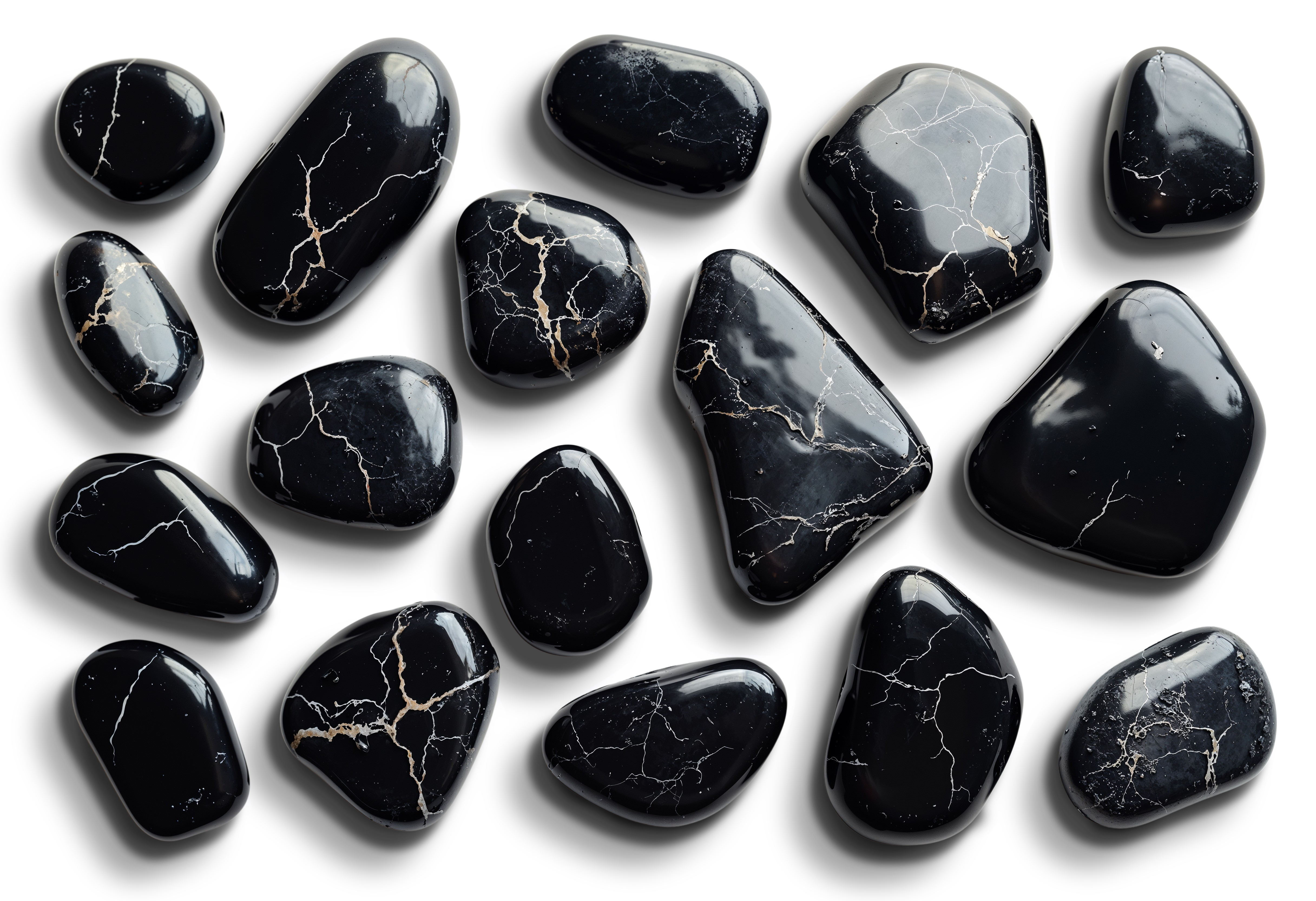black gemstones